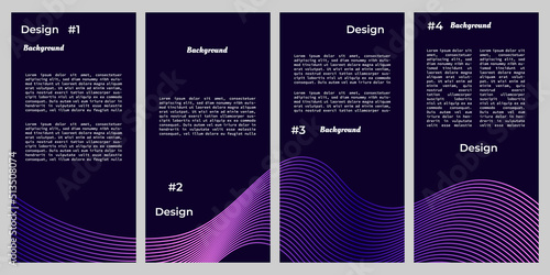 Modern wavy and fluid background template for copy space, banner, flyer, or poster