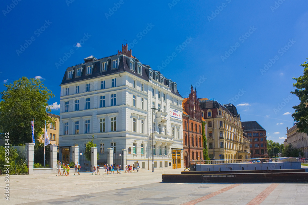 Architecture of Old Town in Wroclaw