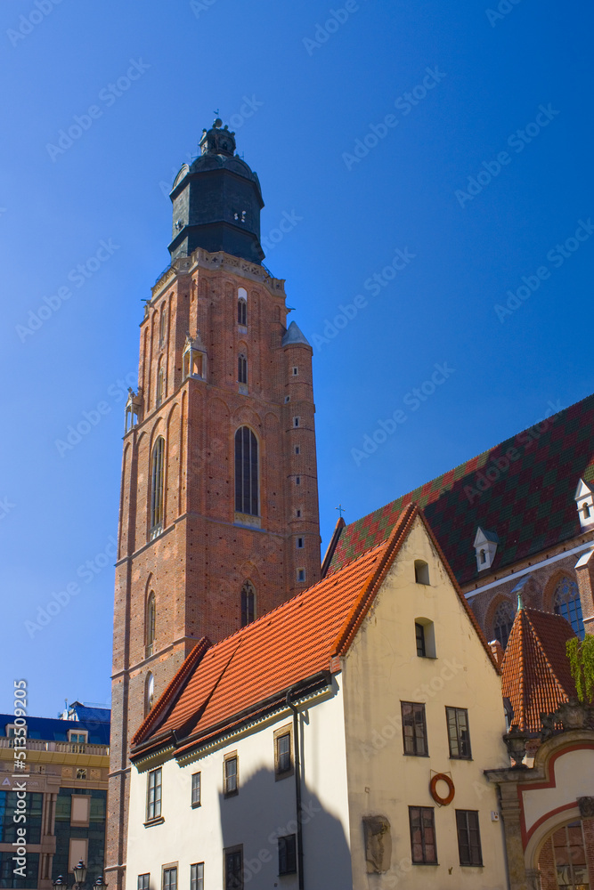 Church of St. Elizabeth or Minor Basilica (The Garrison Church) in Wroclaw, Poland
