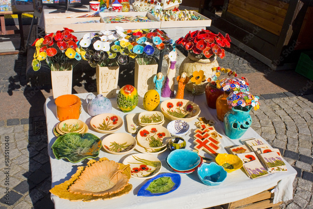 Handmade ceramic souvenirs for sale in Wroclaw