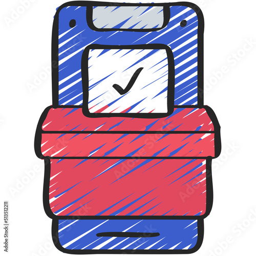 Mobile Voting Icon