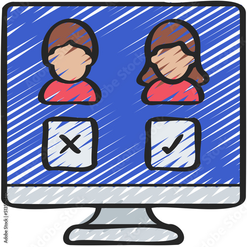 Computer Candidate Selection Icon