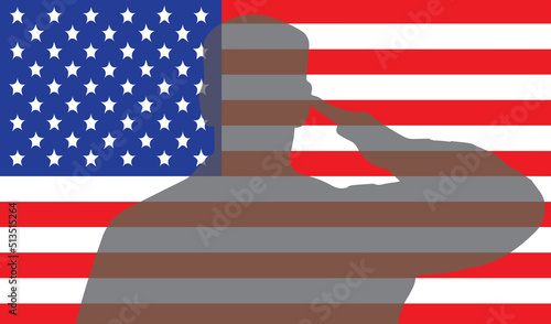 American Flag Soilder