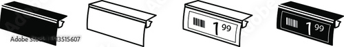 Price tag holder icon , vector illustration