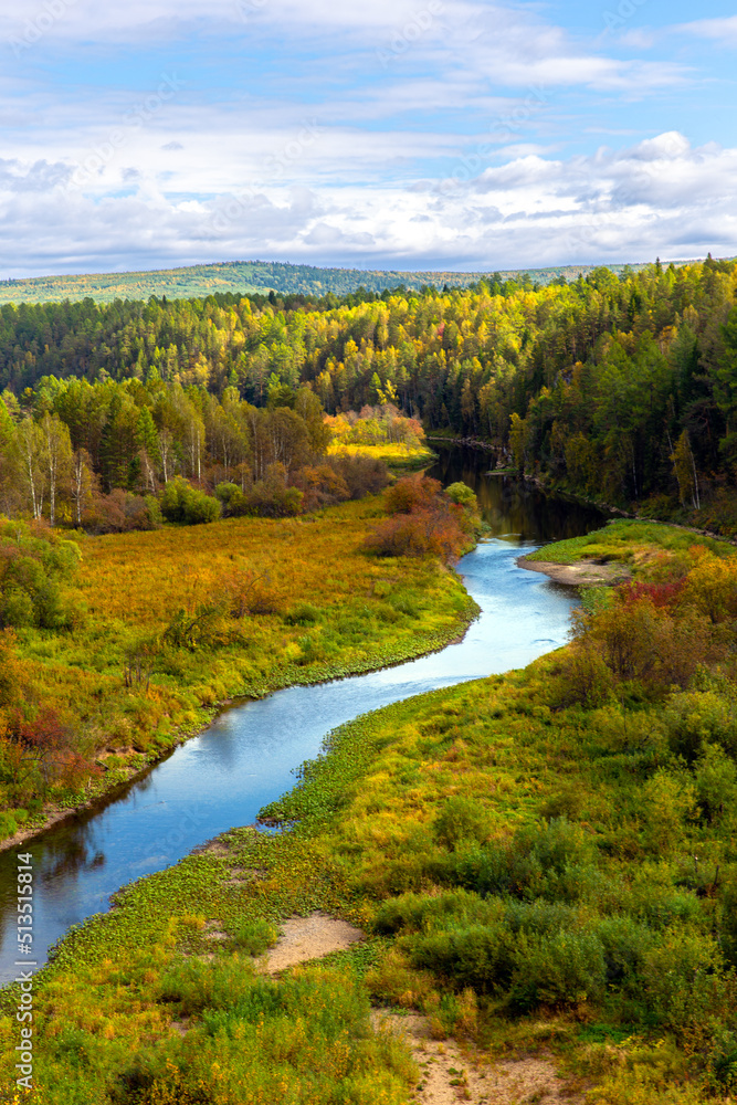 Summer landscape of the river. Landscape with a river in the countryside. Summertime Summer landscape of the river. Landscape with a river in the countryside. Summertime
