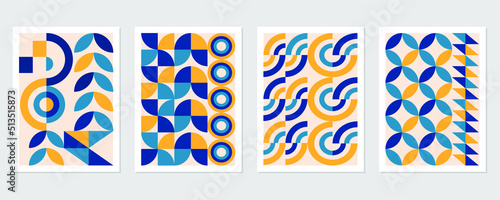 colorful simple geometric shapes