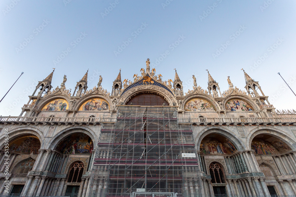 St Mark's Basilica in Venice on a summer evening
