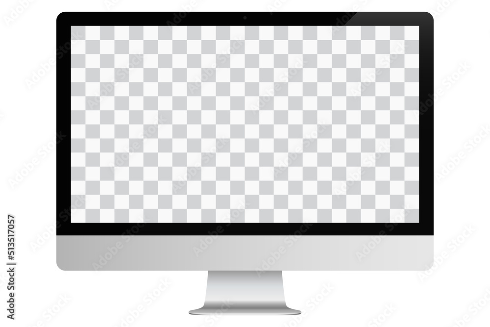 Realistic Personal Desktop Computer Mockup. Stock Vector Illustration Realistic Personal Desktop Computer Mockup. Stock Vector Illustration