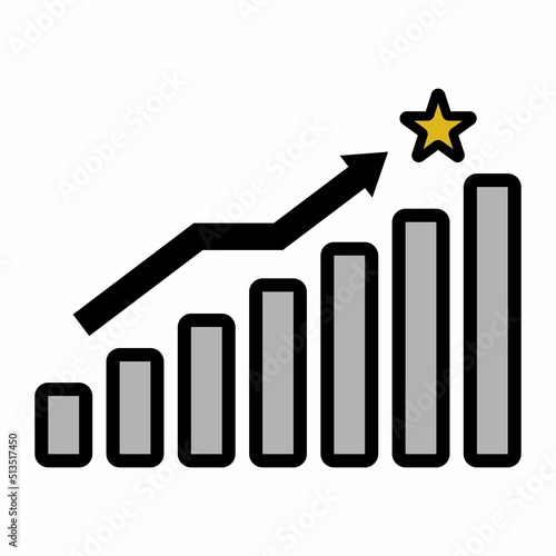 Illustration Vector Graphic of Analytics, chart, growth Icon