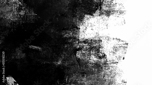 Black and white abstract grunge paint texture background.