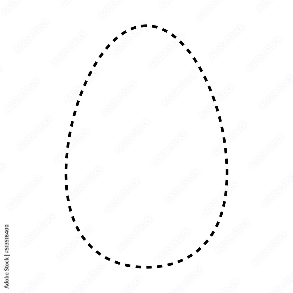 Oval shape dotted symbol vector icon for creative graphic design ui element in a pictogram illustration Oval shape dotted symbol vector icon for creative graphic design ui element in a pictogram illustration