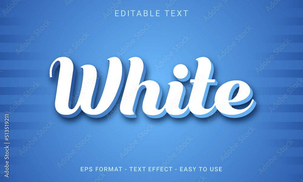 White 3D Text Style White 3D Text Style