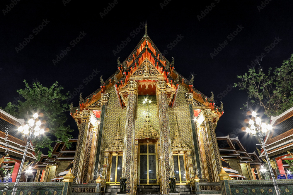 Bangkok,Thailand on December6,2020:Beautiful art and architecture of Wat Ratchabophit. Bangkok,Thailand on December6,2020:Beautiful art and architecture of Wat Ratchabophit.