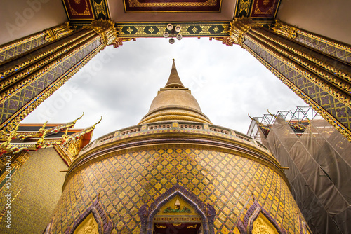 Khet Phra Nakhon, Bangkok,Thailand on January18,2019:Beautiful art and architecture of Wat Ratchabophit Sathitmahasimaram Ratchaworawihan.
Bangkok,Thailand on January18,2019:Beautiful art and architec photo