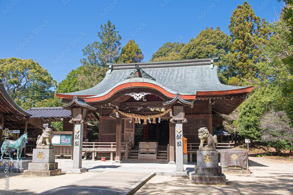 筑紫神社の拝殿
