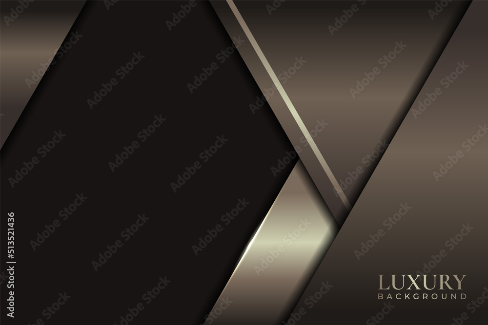 Luxury Abstract Background Modern Elegant Diagonal Overlap Glossy Golden Brown Metallic Luxury Abstract Background Modern Elegant Diagonal Overlap Glossy Golden Brown Metallic