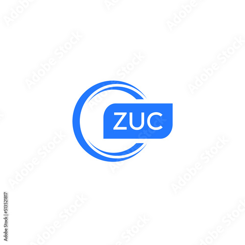 ZUC letter design for logo and icon.ZUC typography for technology, business and real estate brand.ZUC monogram logo.vector illustration. photo