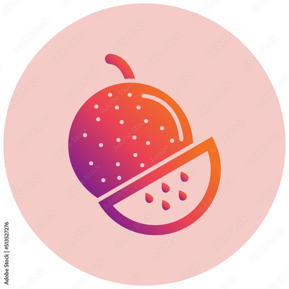 Obraz premium Cantaloupe Icon