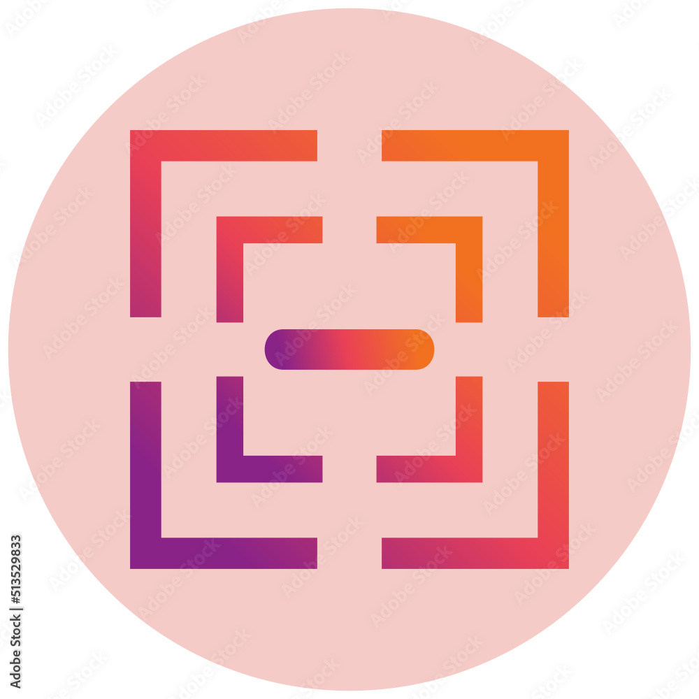 Obraz premium Zoom Out Icon