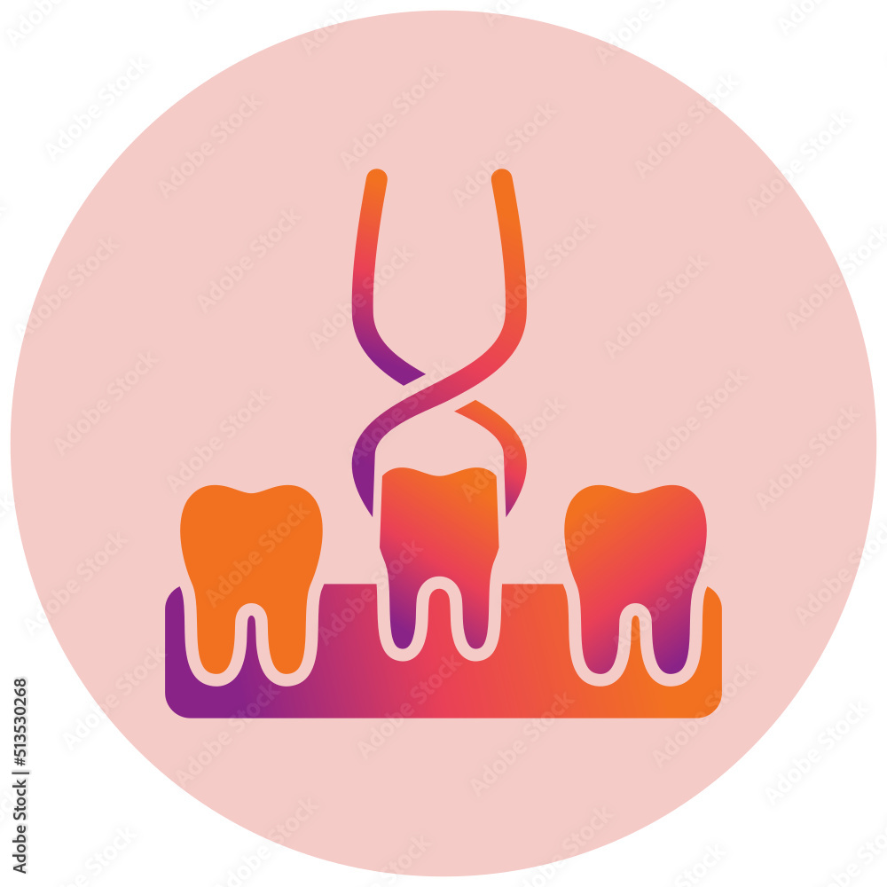 Obraz premium Tooth Extraction Icon