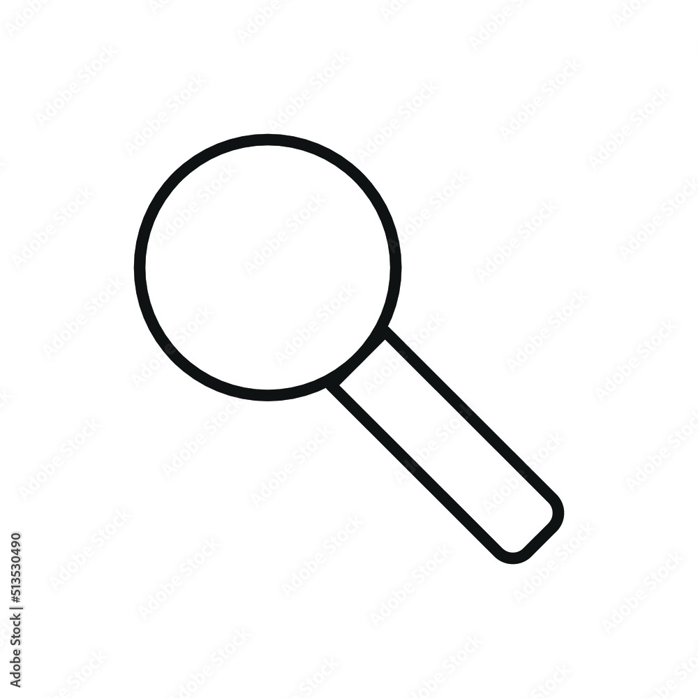 Editable magnifying search line icon. Vector illustration isolated on white background. using for website or mobile app Editable magnifying search line icon. Vector illustration isolated on white background. using for website or mobile app