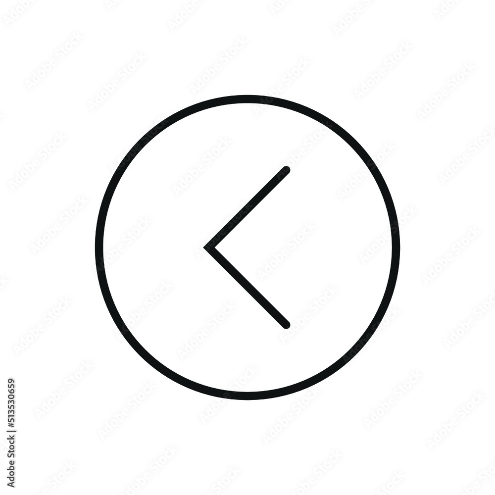 Editable arrow line icon. Vector illustration isolated on white background. using for website or mobile app