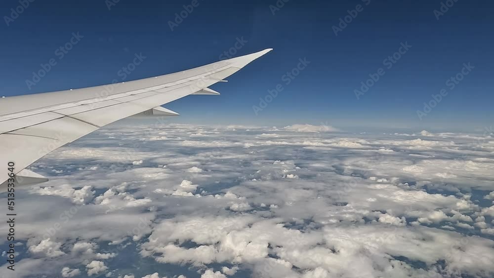 Incredible view of the clouds from an airplane. Vacation or travel concept. Incredible view of the clouds from an airplane. Vacation or travel concept.