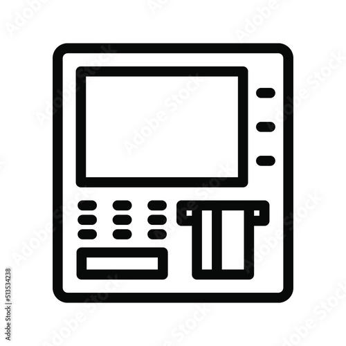 ATM icon. Automated teller machines sign. vector illustration
