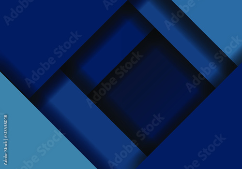 Modern abstract dark blue overlap background