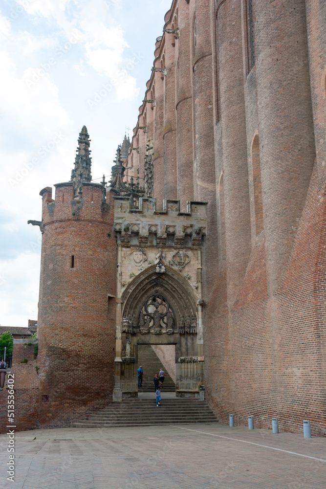 Editorial. April, 2022. Albi in France.. Albi Cathedral