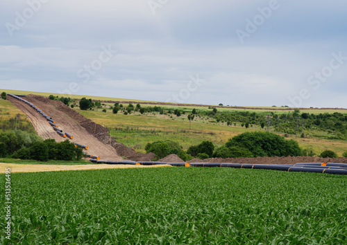 Gas pipeline to transport natural gas. Diversification