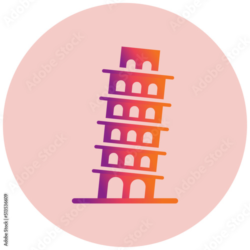 Leaning Tower Of Pisa Icon