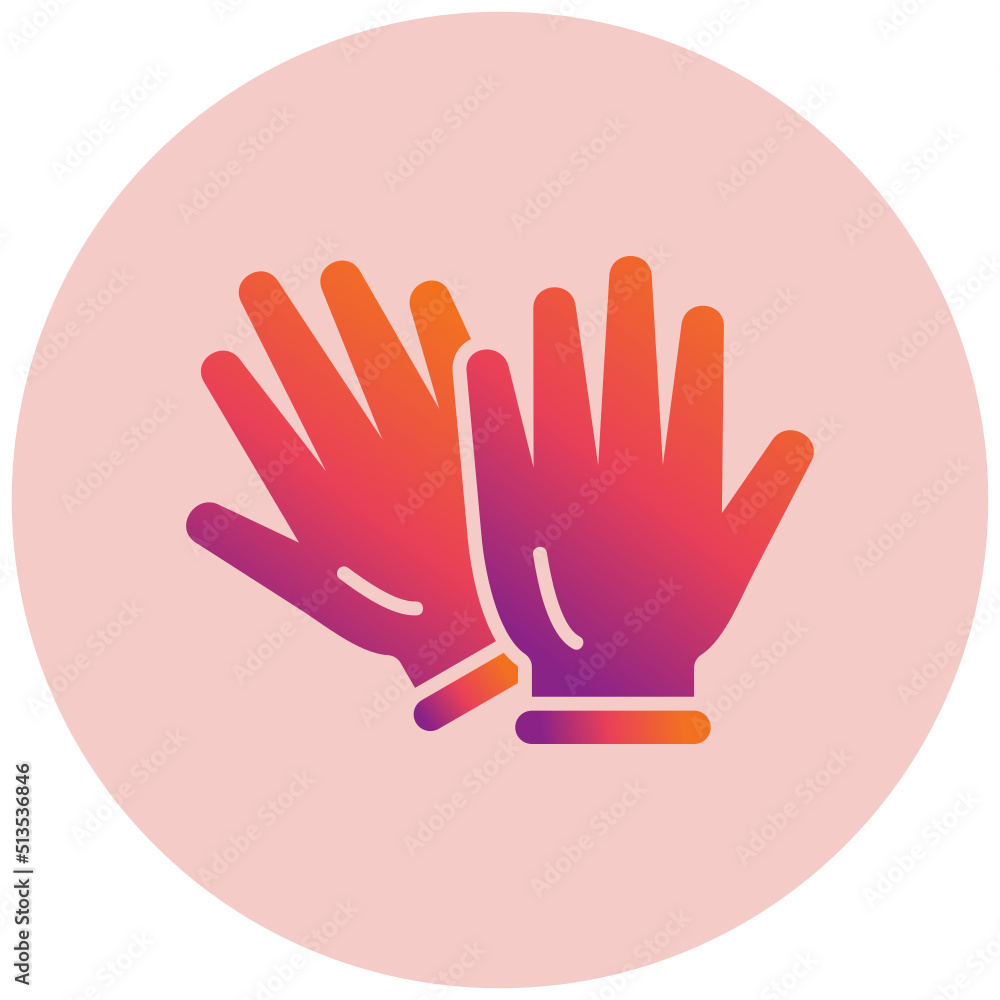 Rubber Gloves Icon Rubber Gloves Icon