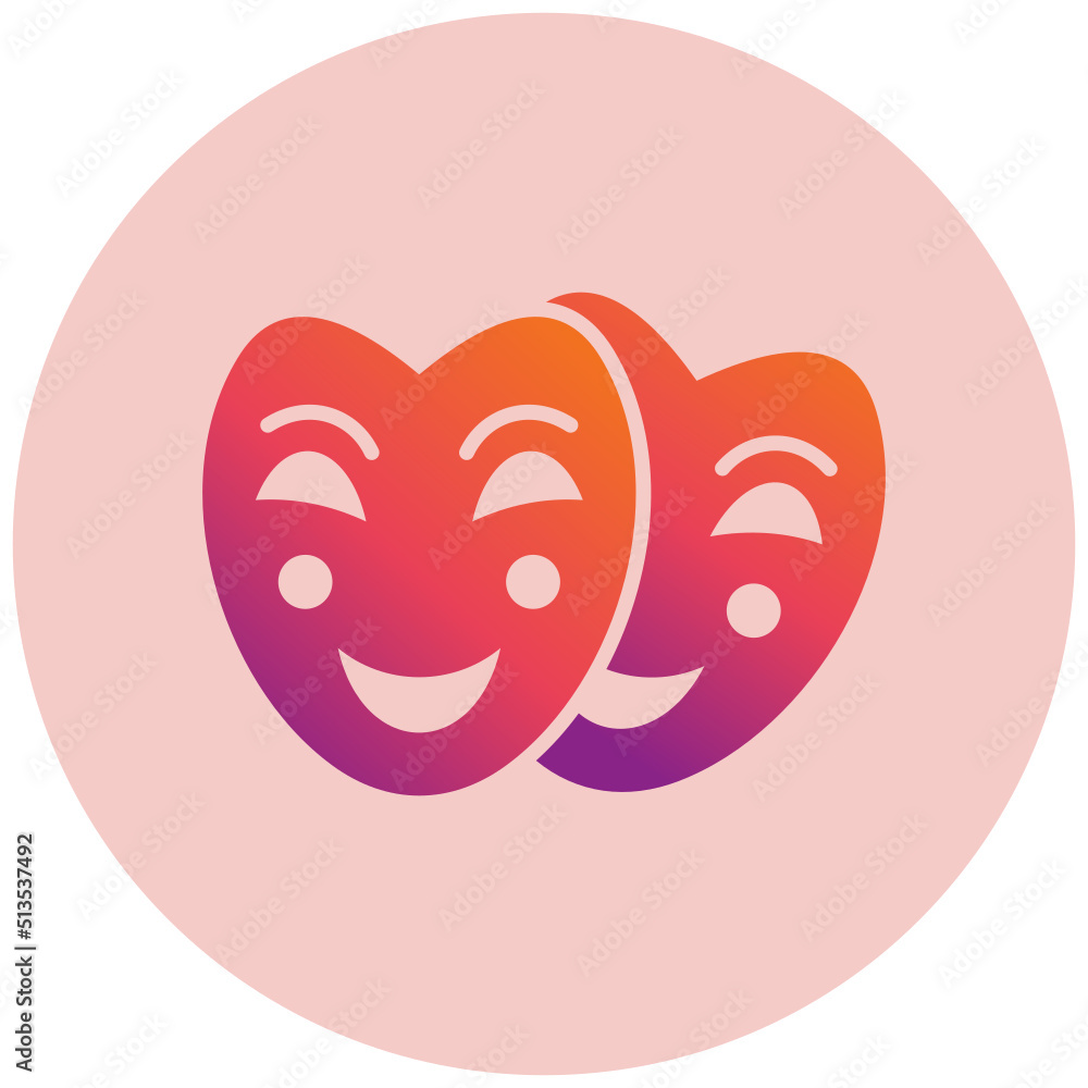 Fototapeta premium Carnival Mask Icon