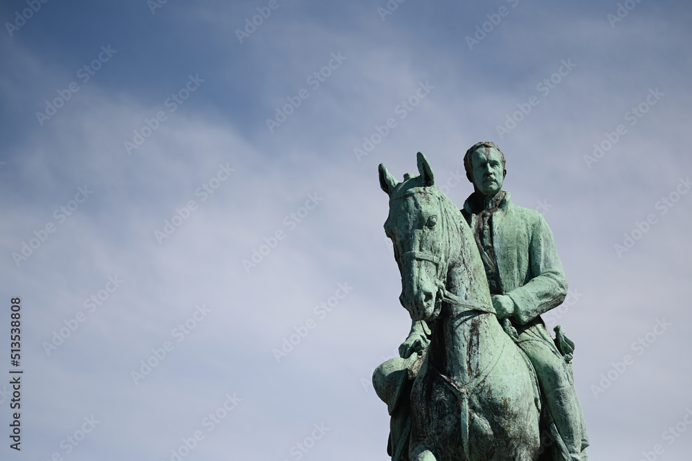 Belgique Bruxelles statue monarchie royaume roi Albert 1er premier chevalier