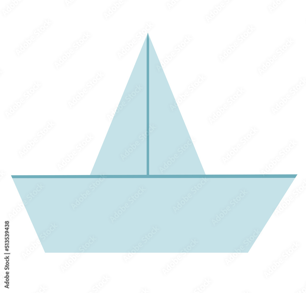 Paper ship vector isolated on white background. Paper ship vector isolated on white background.