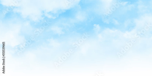 Abstract Blue Sky White Clouds Background Usage Texture Pattern Weather Climate