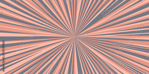 Pop art radial colorful comics book magazine cover. Striped grey digital background. Cartoon funny retro pattern strip mock up. Vector halftone illustration. Sunburst, starburst shape