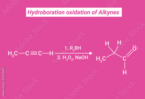 Structure of Hydroboration oxidation of Alkynes