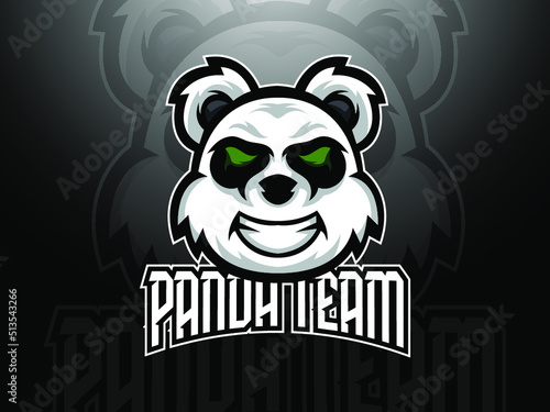 Vector illustration of a modern esport mascot logo design