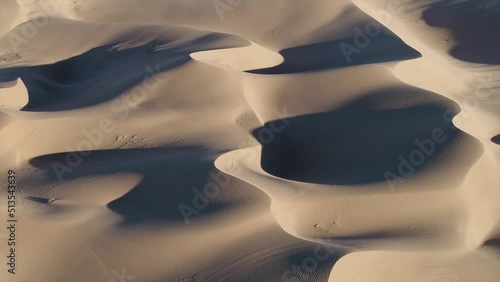 Beautiful view of the white sand dunes in Glamis, Imperial Country, California photo