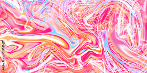 Seamless pattern with pink swirls. Abstract ink painting background, Mixture of acrylic paints. Bright multicolored marble texture. Beautiful stains of liquid nail lacquers. Fluid art. Glossy liquify