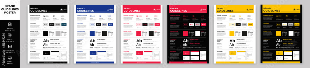 DIN A3 Brand Guidelines Poster Layout Set, Brand Manual Templates, Simple style and modern layout Brand Style, Brand Identity, Brand Guidelines DIN A3 Brand Guidelines Poster Layout Set, Brand Manual Templates, Simple style and modern layout Brand Style, Brand Identity, Brand Guidelines