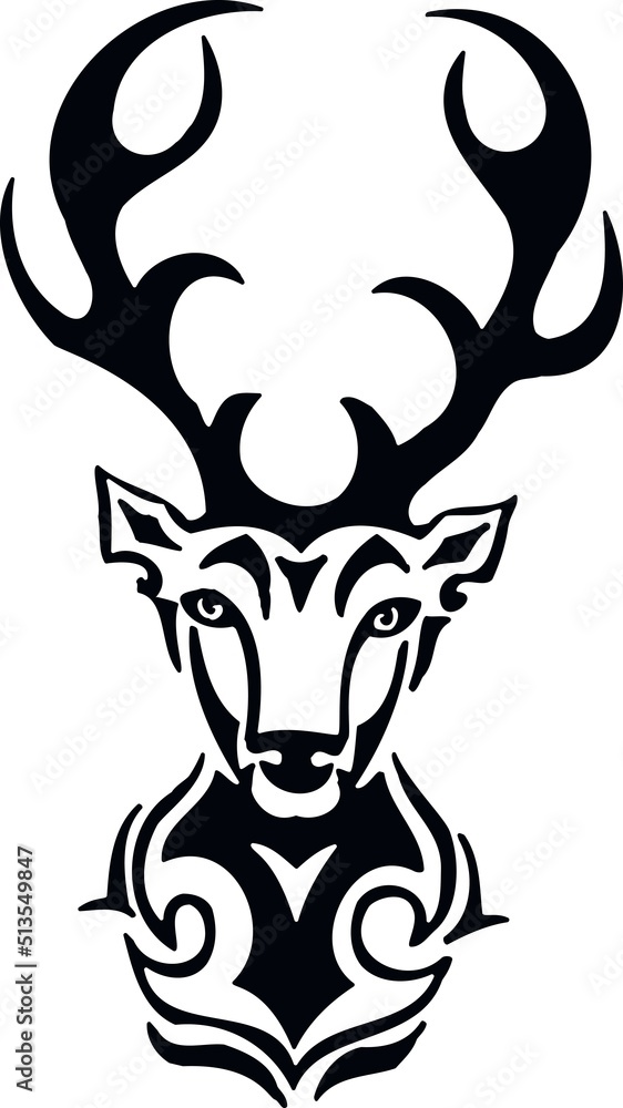 Deer - Wild Animals - Logo Animal Vector, Animal Silhouette Stencil Deer - Wild Animals - Logo Animal Vector, Animal Silhouette Stencil