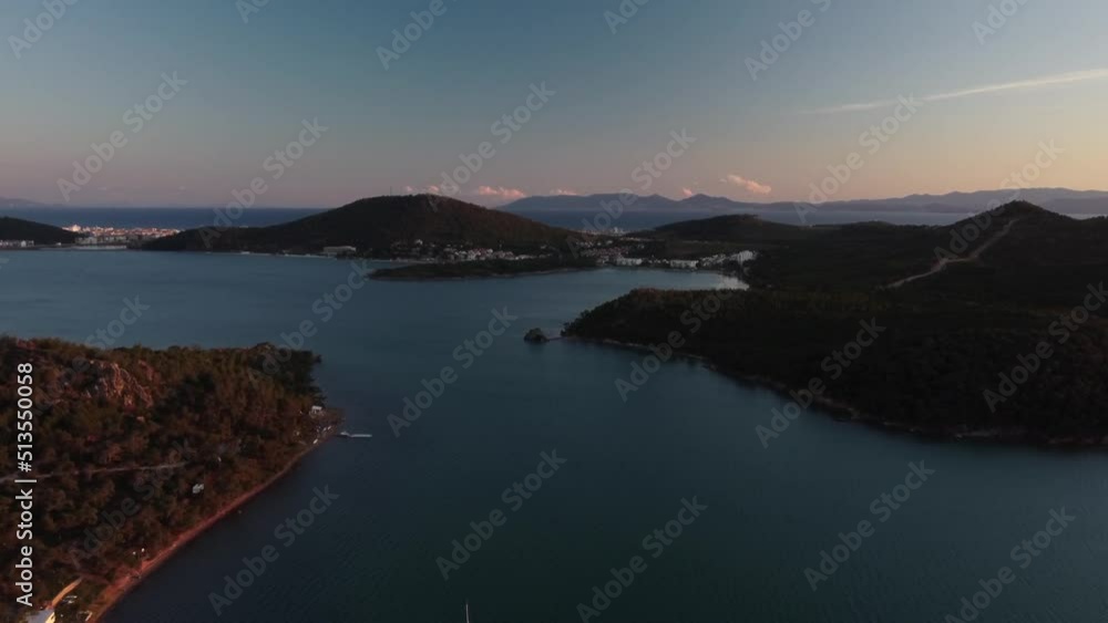 Balikesir Ayvalik and Cunda island aerial view. High quality 4k footage Balikesir Ayvalik and Cunda island aerial view. High quality 4k footage