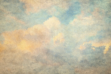 vintage watercolor clouds