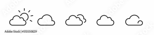Cloud drive icon. Cloud computing icon. Line, glyph and filled outline colorful. Vector illustration
