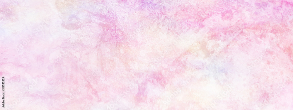 Abstract pink or purple watercolor background with painted wall texture, Colorful bright and shinny marble texture for any design and wallpaper.