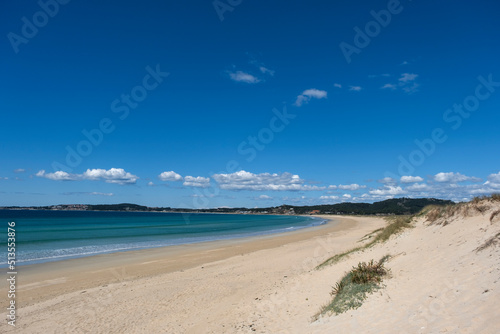 Sandy beach in Galicia  Spain