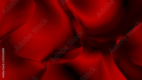 Closeup of Abstract Smooth Red fluid waves background with LED Texture. Liquid holographic colorful texture background. Highly-textured. High quality details